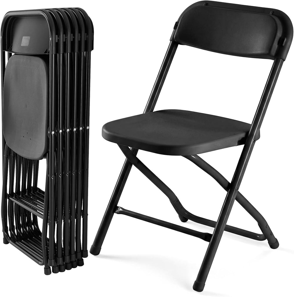 DUMOS Folding Chairs Sets of 6, Portable Chairs, Home Office