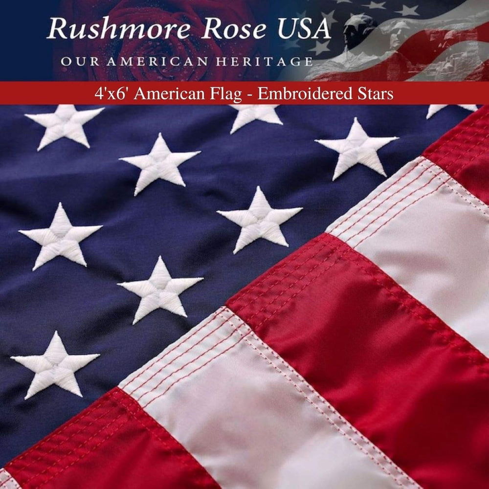 American Flag | American Flags for Outside 4X6 |US Flag 4X6 made in USA Ameri...