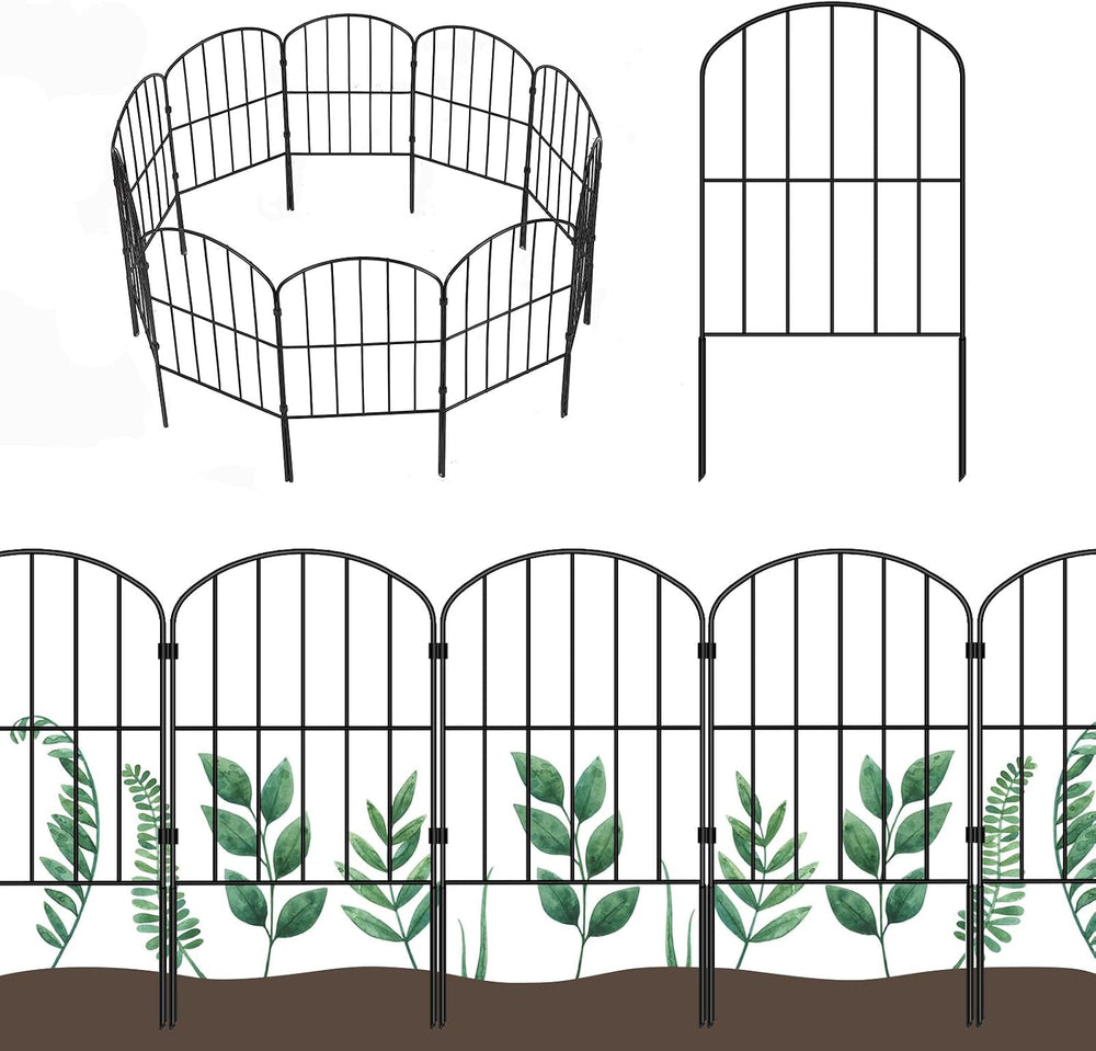 Decorative Garden Fence Fencing, 27ft (L) x 24in (H) Animal Barrier for Dog