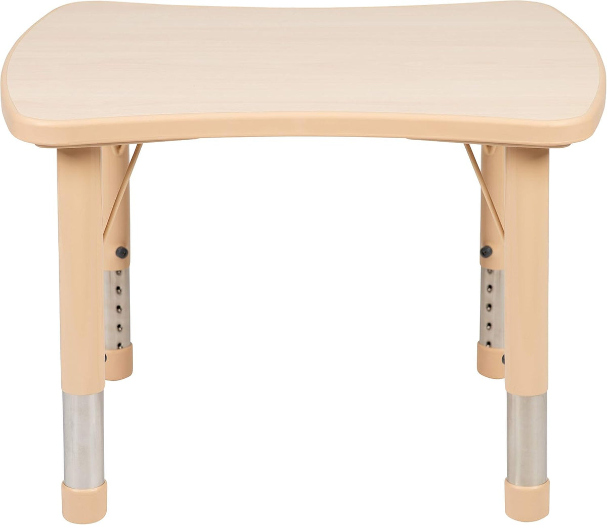 Flash Furniture Wren 21.875"W x 26.625"L Rectangular Natural Plastic Height Adjustable Activity Table