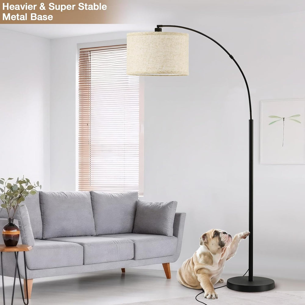 71" Arc Floor Lamps for Living Room, Standing Lamp with Adjustable Head