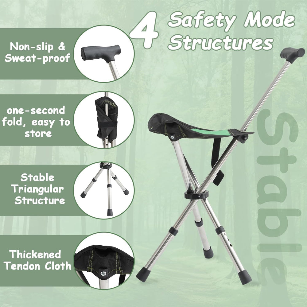 King Mills Lightweight Portable Stools for Adults Heavy Duty, Adjustable Walk...