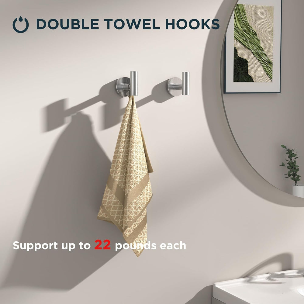 FORIOUS Bathroom Accessories Set, 4-Piece Bathroom Hardware Set