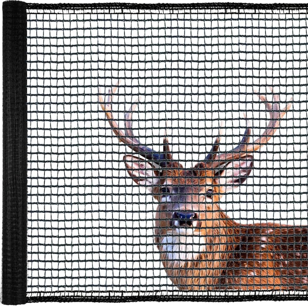 Deer Fence Netting for Garden, 4x100 FT Plastic Mesh Fence Roll