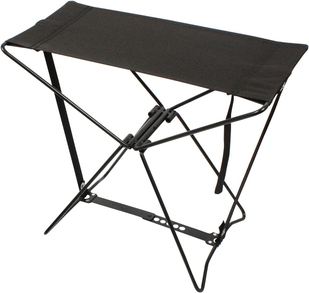 Rothco Folding Camp Stool - Lightweight and Portable Seating for Camping Adventures (Black)