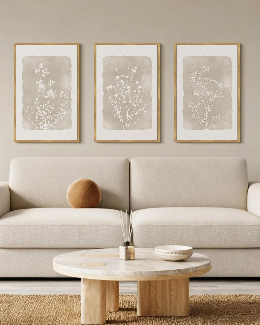 Drsoum Botanical Flower Wall Art Framed Vintage Floral Wall Prints Wildflower...