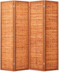 JOSTYLE Bamboo Room Divider, 4-Panel Folding Privacy Screen, 6ft Tall