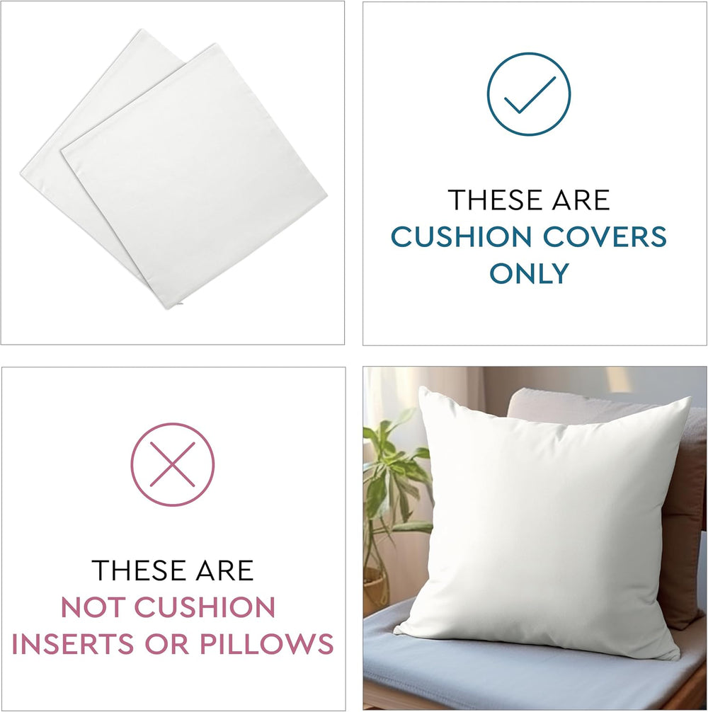 Encasa XO Sublimation Pillow Covers for Halloween DIY, No Inserts 24"x24...