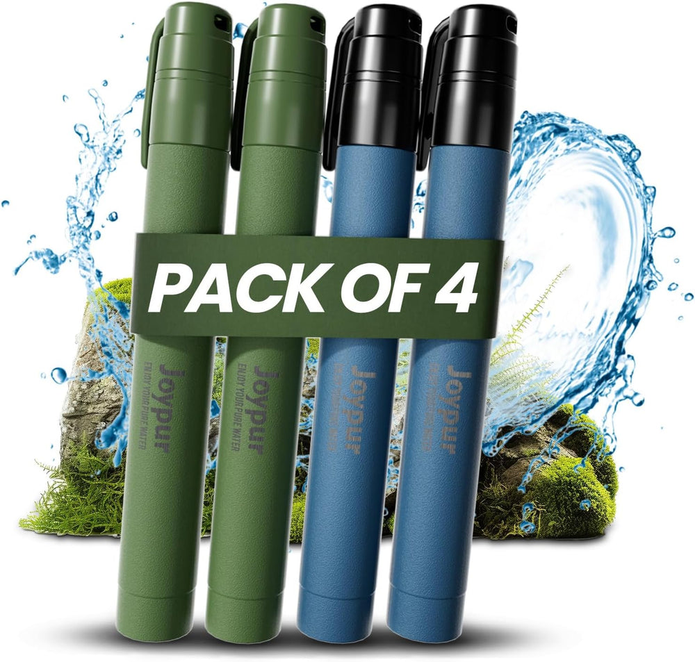Portable Water Filter Straw Survival, Essential Camping & Hiking Gear, Wa...