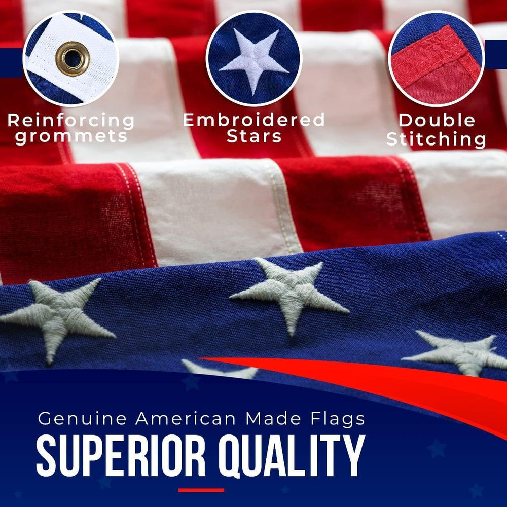 American Flag Made in USA | American Flags for Outside 3X5 | Premium US Flag ...
