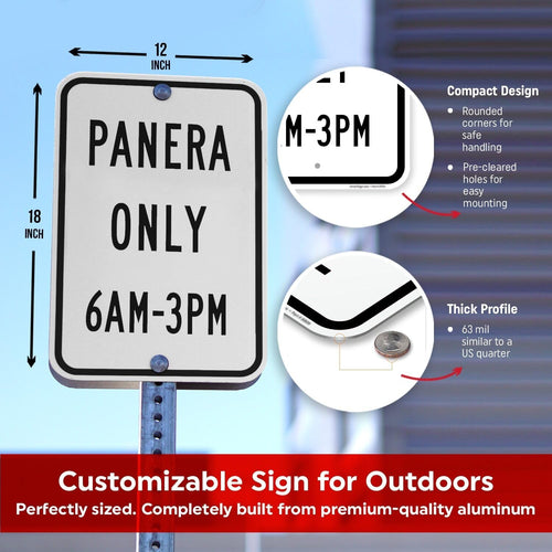 "Add Your Own Message" Customizable Sign By SmartSign | 12" x 18" Aluminum