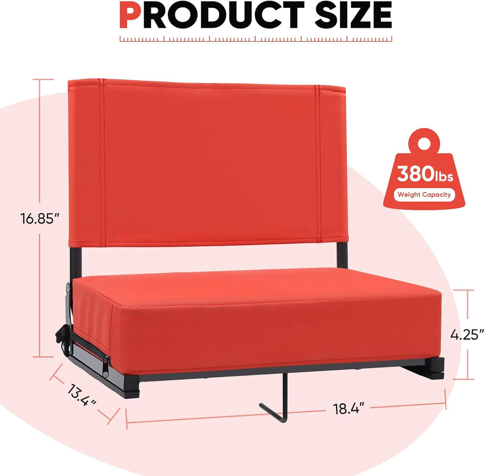 Sekey Stadium Seats with Back Support & Armrests
