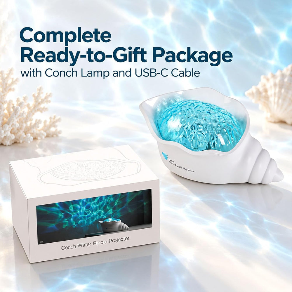 Ocean Projector Light for Room Decor, Cordless Shower Lamp Wave Lighting