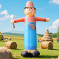 12FT Giant Inflatables Scarecrow Decorations, Fall Harvest Inflatable Yard Decor, Scarecrow Blow Up Yard Decorations for Halloween Thanksgiving Fall Autumn Harvest Lawn Garden