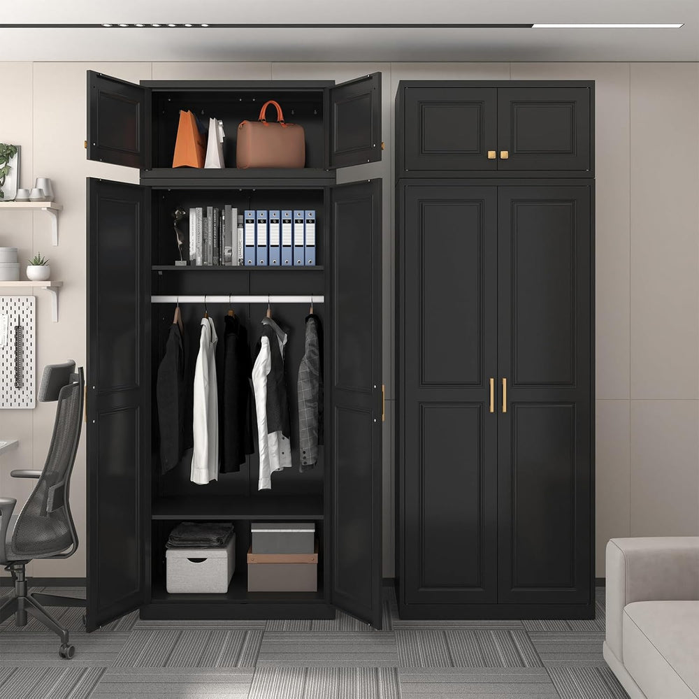 SteeLoong 15”Metal Wall Storage Cabinet,Upper Cabinet for Wardrobe
