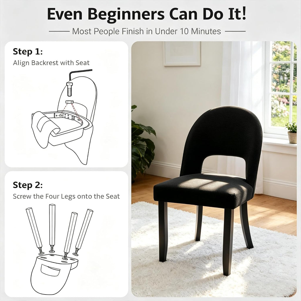 dining chairs set of 4, upholstered kitchen &, side view