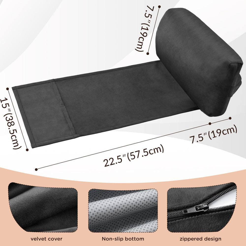 Head Recliner Pillow Adjustable Shredded Memory Foam Headrest Pillow for Recl...