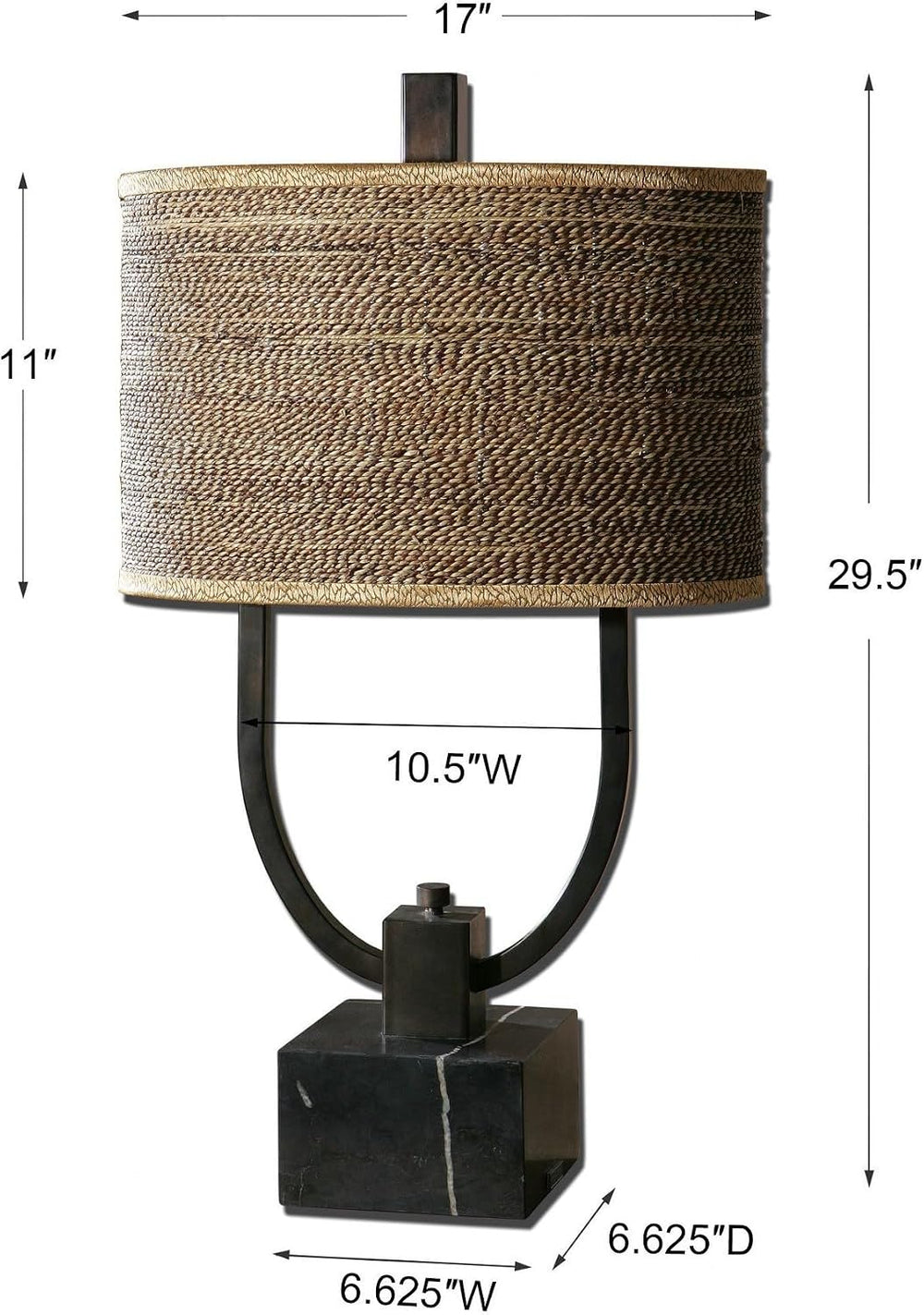 Uttermost Stabina 2 Light Metal Table Lamp 26541-1