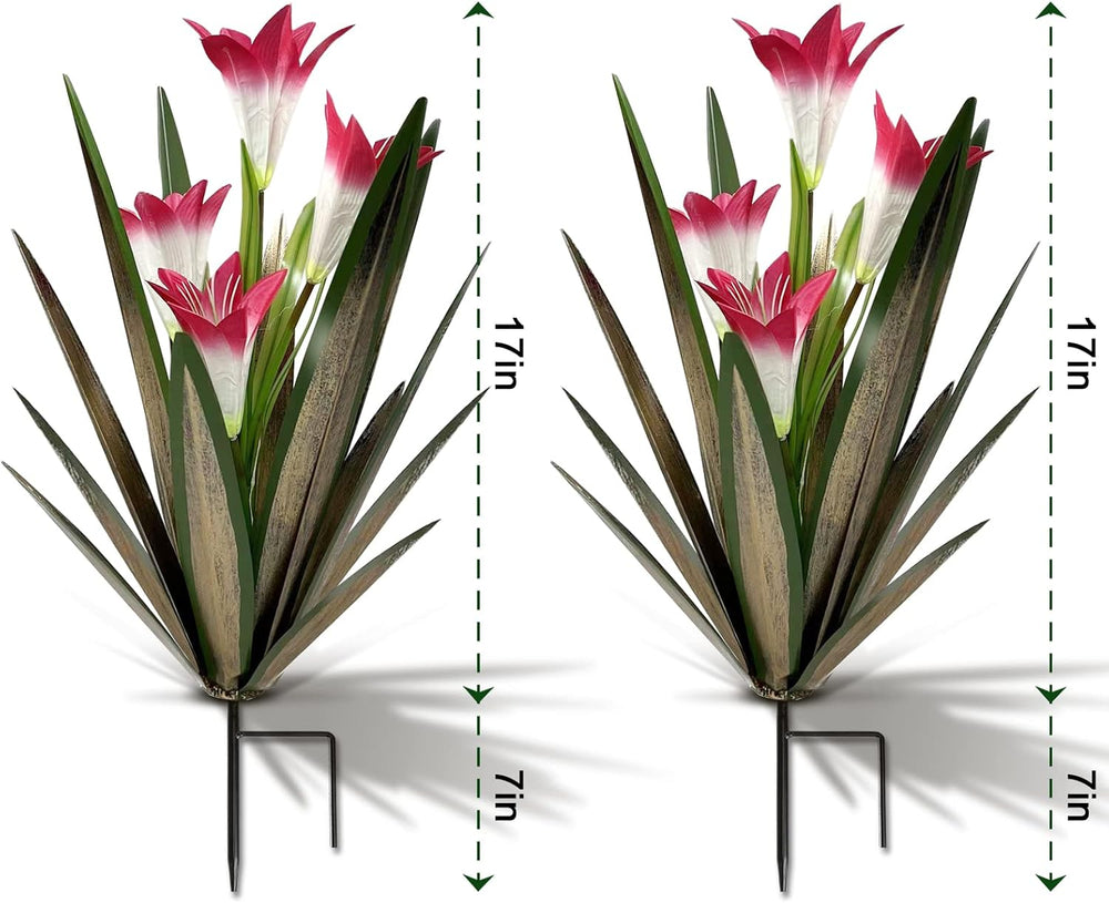 Homight Metal Agave Plant Outdoor Decoration Lily Mexican Yard Art Garden Gif...
