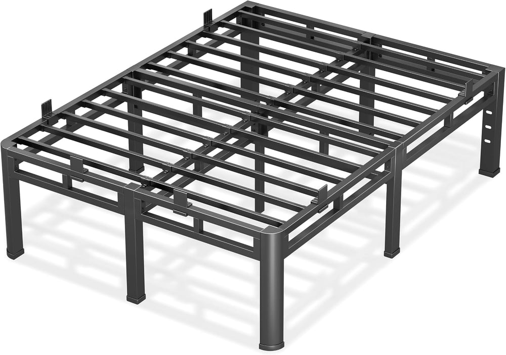 Bed Frame Queen Size 24 Inch Tall,Double Layer Heavy Duty Metal Platform