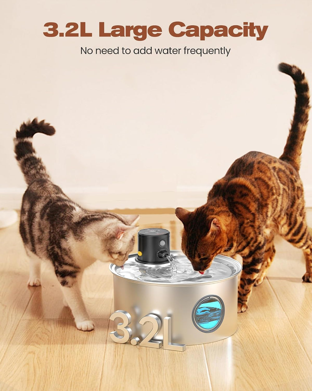 Cat Water Fountain Battery Powered: Cordless Cat Fountain Wireless