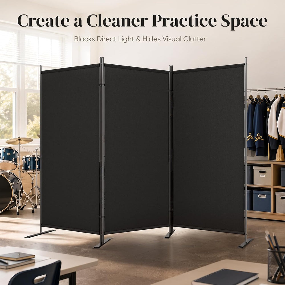 JOSTYLE 3 Panel Room Divider 100" W x 71" H Folding Privacy Screen,...