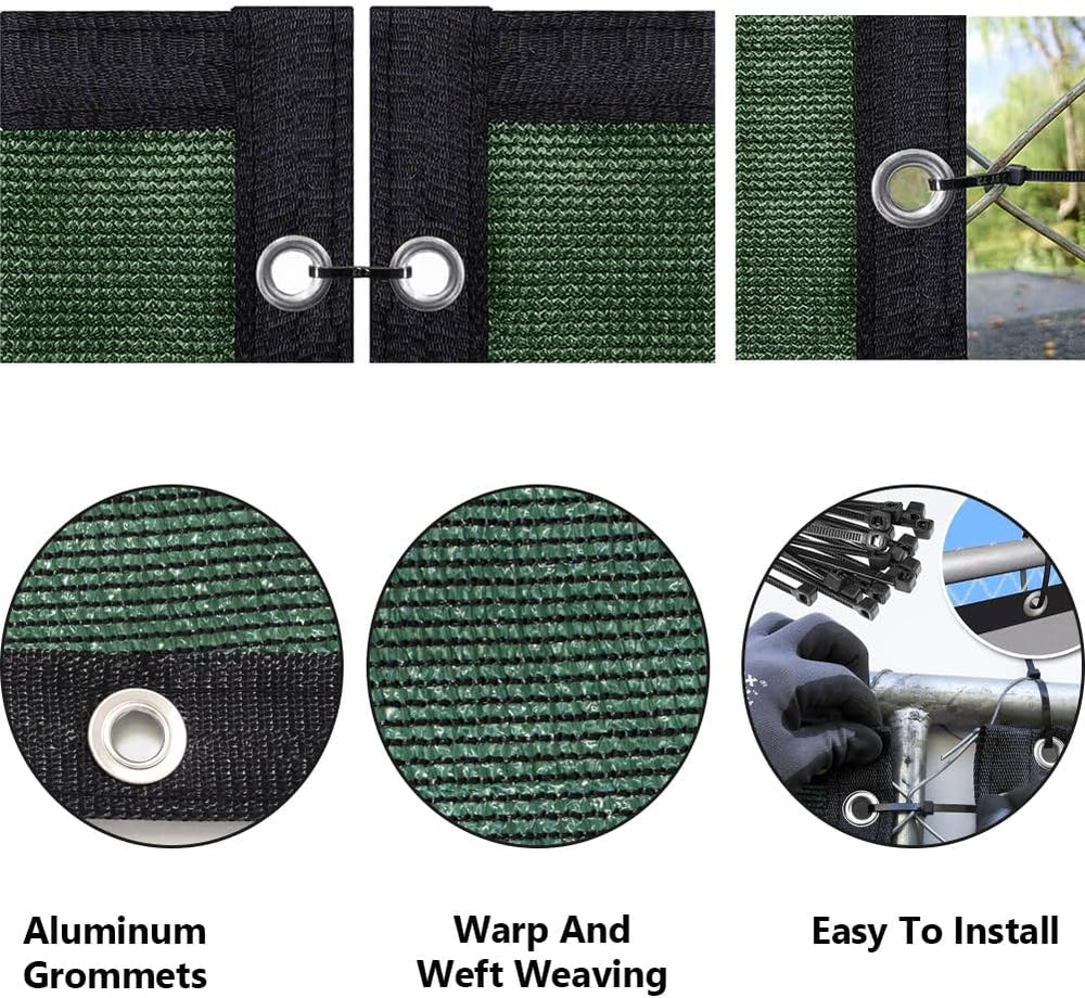 LITA 3' x 50' Garden Privacy Fence Screen Cover (HDPE) UV Protection ...