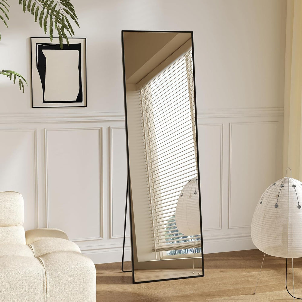 Sweetcrispy 56"x15" Full Length Mirror, Standing Full Body Mirror, ...