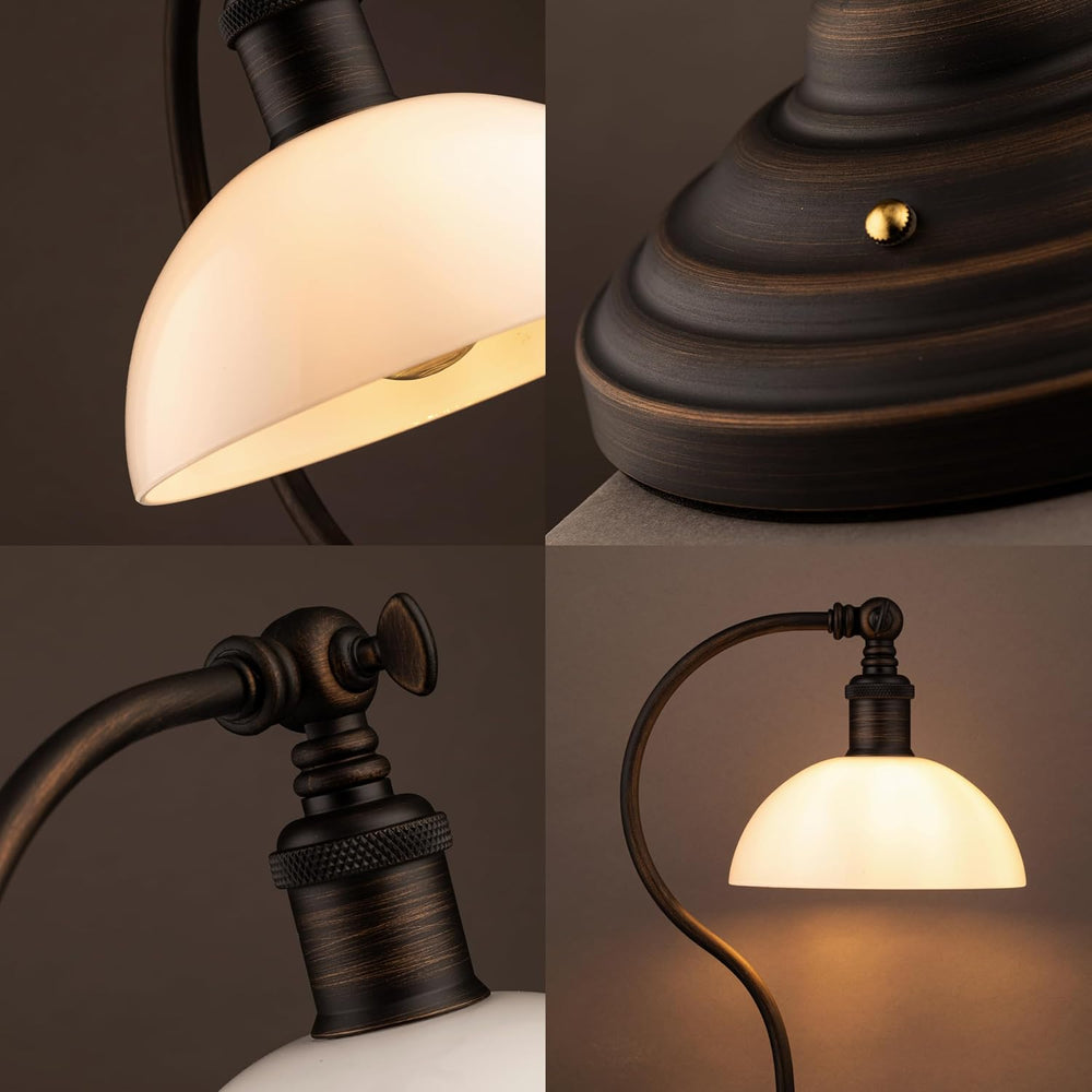 O'Bright Bankers - Cordless LED Table Lamp, Battery-Operated, Rechargeabl...