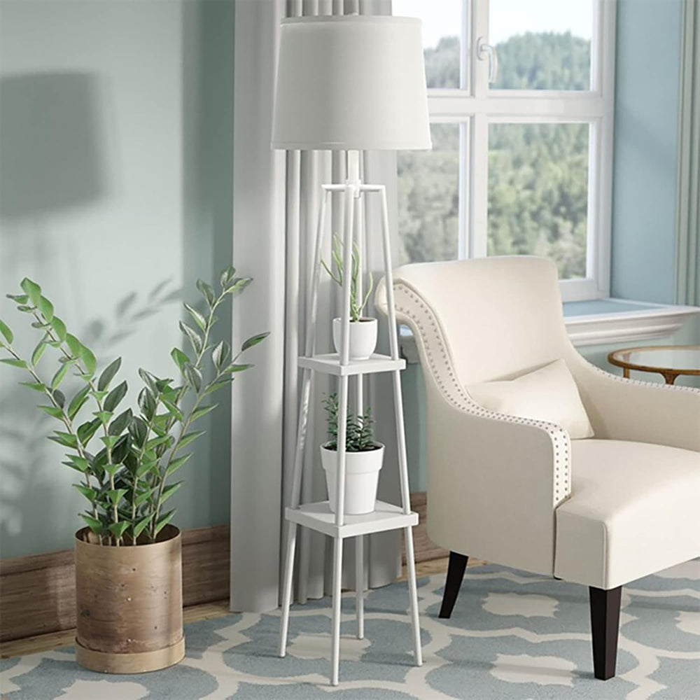 Catalina Lighting 19305-001 Modern Etagere Floor Lamp with Shelves, Standing ...