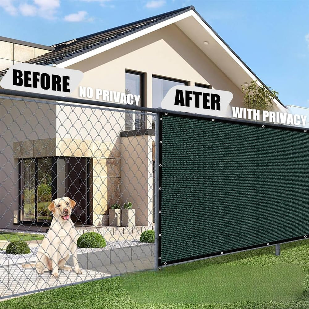 GL Garden Privacy Net Protective Screen, 6' x 24' Decorative Fences H...