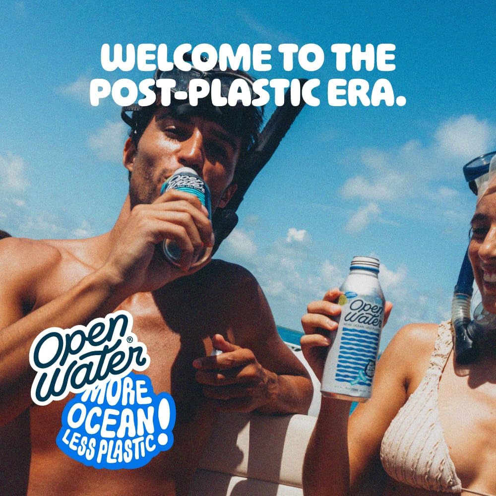 Open Water Still Water, 16oz Aluminum Bottles, 2 cases (24 bottles)