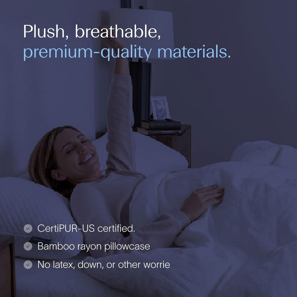 DreamyBlue Moon Pillow King, Adjustable Shredded Memory Foam
