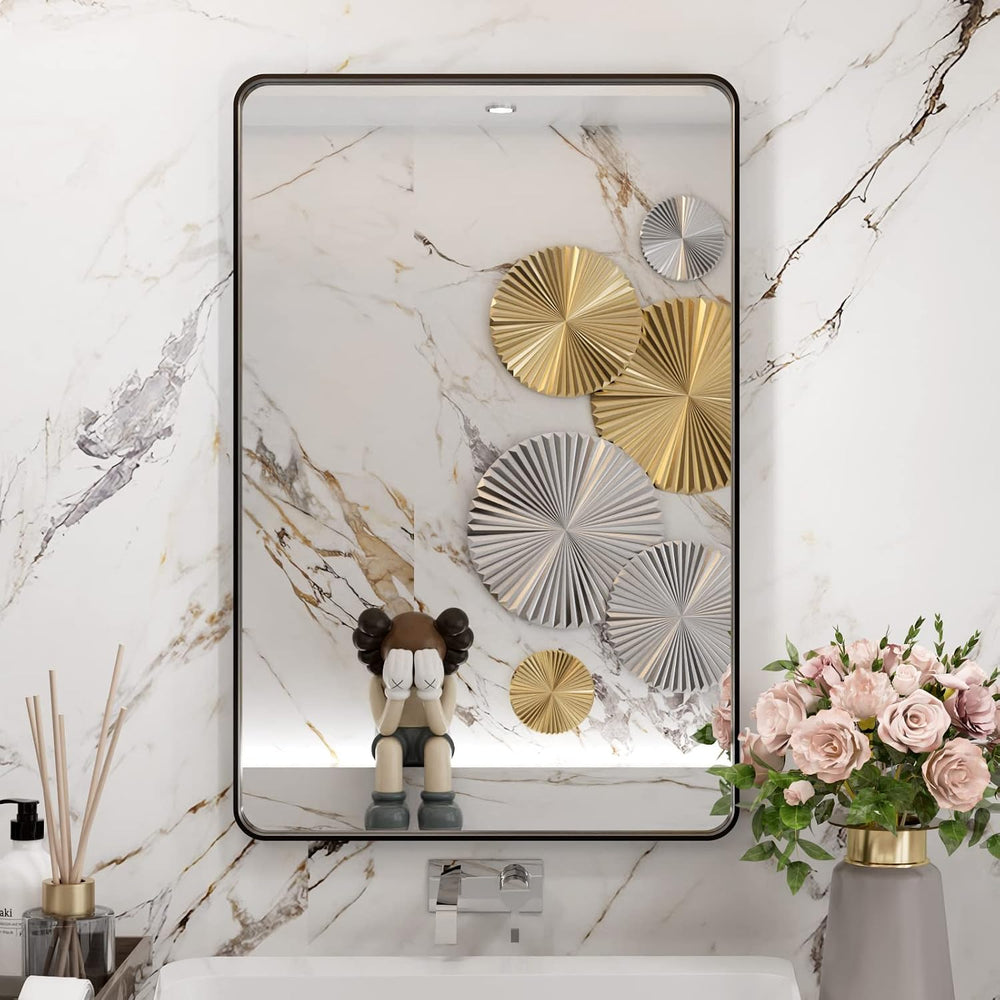 WEER Bathroom Vanity Mirror Black 20X30 Inch