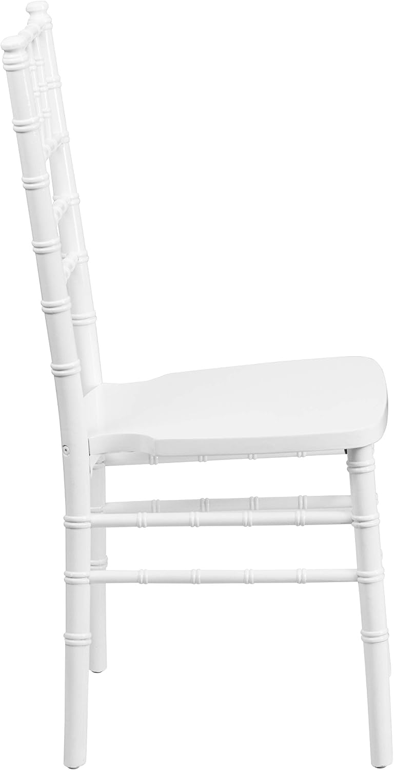 Flash Furniture Hercules Wood Chiavari Chair, White