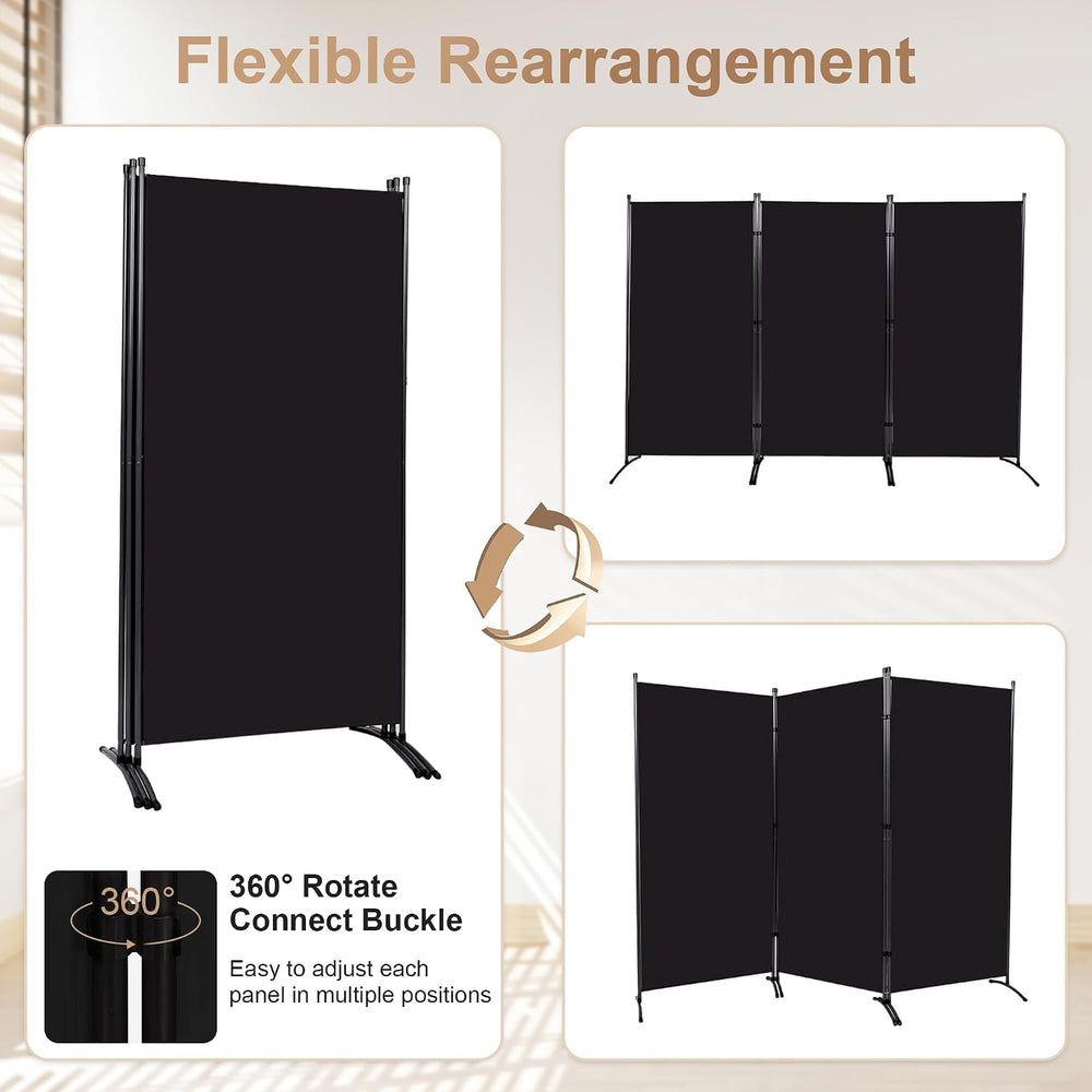 Grezone Large Folding Panel Portable Stand Room dividers Privacy Screen for B...