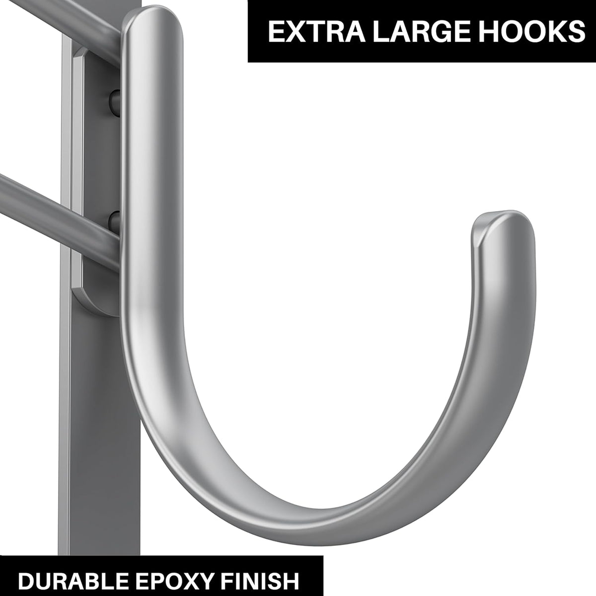 LYNK PROFESSIONAL® HOME™ Over the Door Hooks - 14 Hook – Over the Door Coat Rack - Over the Door Hanger - Hanging Towels or Clothes - Bathroom, Bedroom, Laundry Room - Lifetime Ltd. Warranty, Platinum
