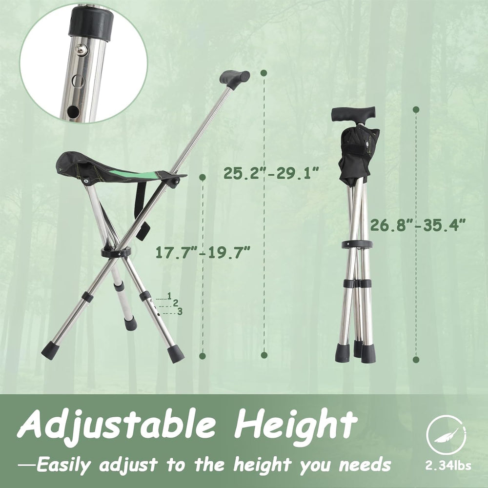 King Mills Lightweight Portable Stools for Adults Heavy Duty, Adjustable Walk...