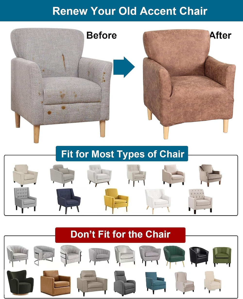 CRFATOP Accent Chair Cover, Stretch Armchair Slipcover for Living Room,A31