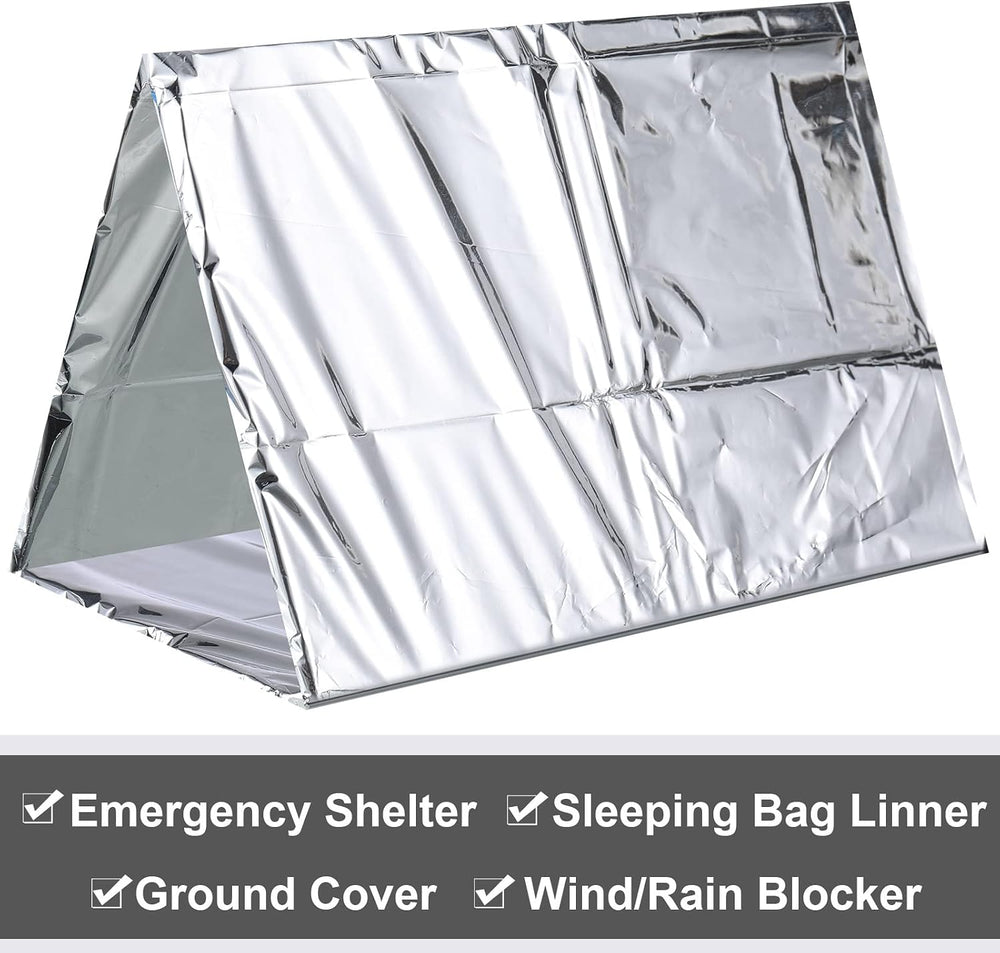 Chumia 50 Pcs Emergency Blanket Bulk Space Survival Blanket