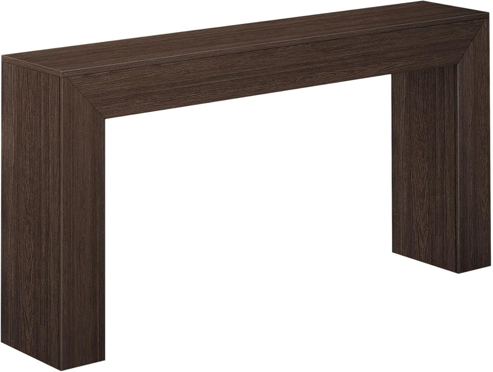 Plank+Beam Grand Console Table, 66 Inch, Walnut Wirebrush