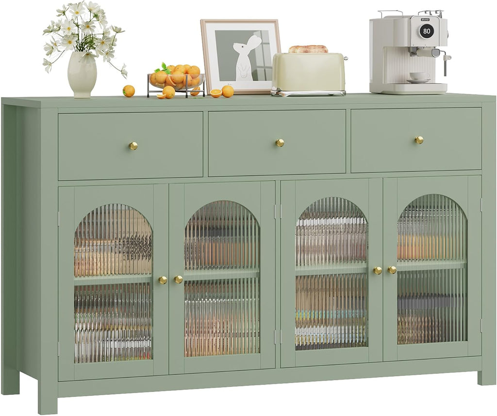 FINETONES Buffet Cabinet with Storage, Kitchen Storage Cabinet for Home