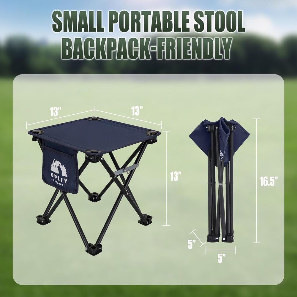 Opliy Camping Stool 2Pack Upgrade Foot Stool for Camping Fishing Hiking Garde...