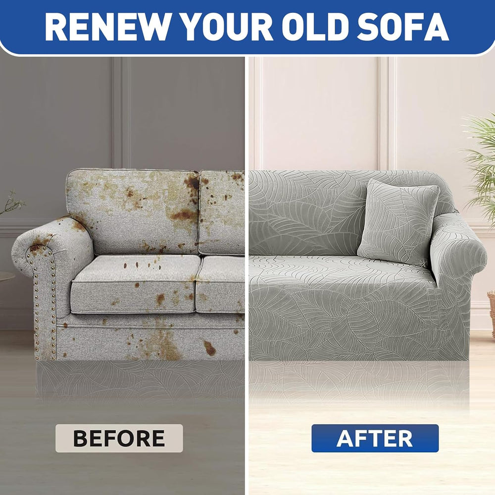 YEMYHOM Couch Cover Latest Jacquard Design High Stretch Sofa Chair Covers for...