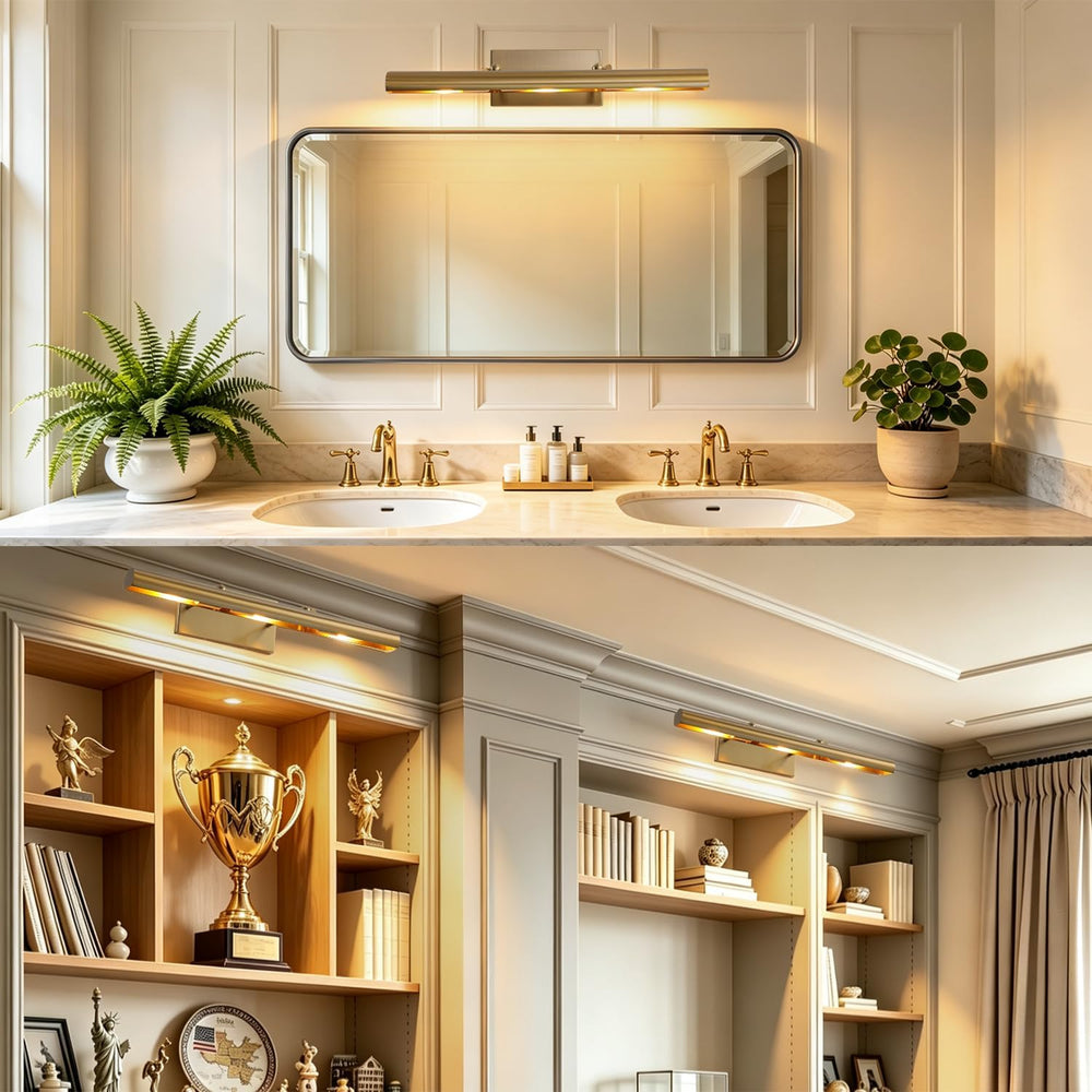 24 Inch Gold Hardwired Gallery Picture Lights for Wall Art Light