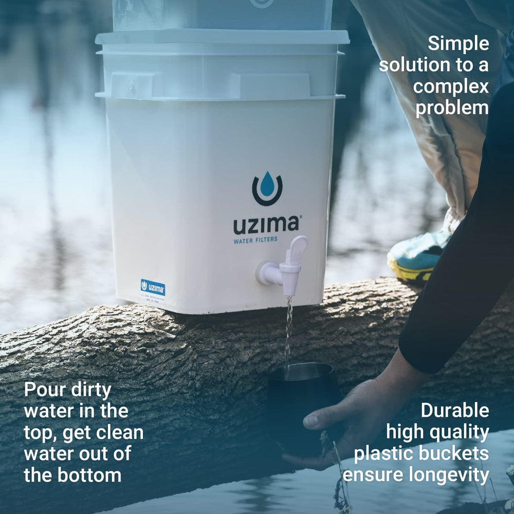 Uzima UZ-2 Camping Water Filter and Drinking Water Filter System, Portable Su...