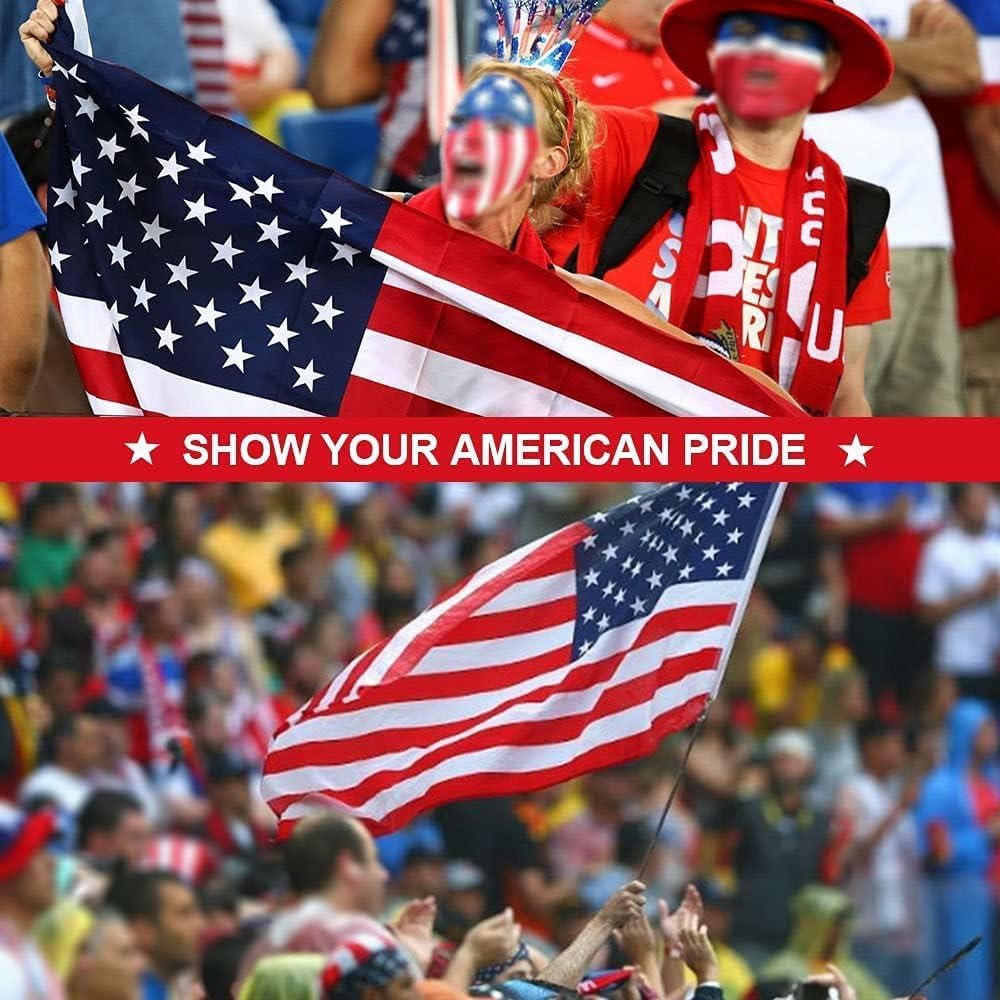 American Flag, USA Flags for Outdoor Indoor, 300D Heavy Duty Durable, Deluxe ...