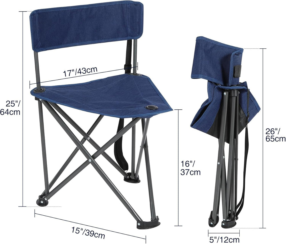 REDCAMP 2 Pack Tripod Chairs for Adults, Folding Lightweight Portable Golf Ch...