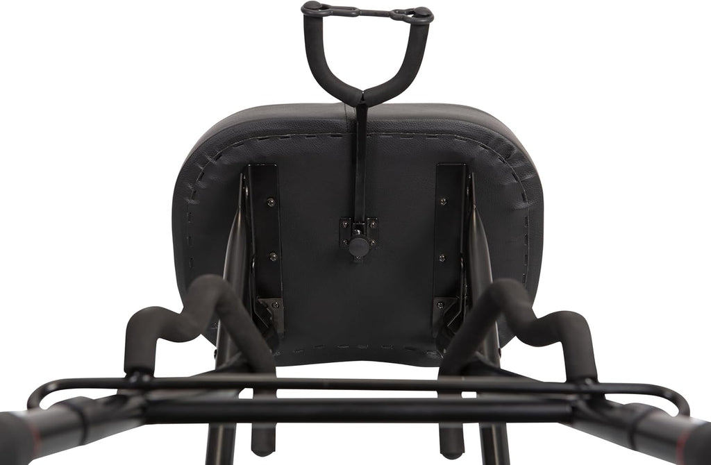Gator Frameworks Foldable Guitar Stool with Padded Seat and Rear Mounted Guitar Hanger, (GFW-GTRSTOOL)