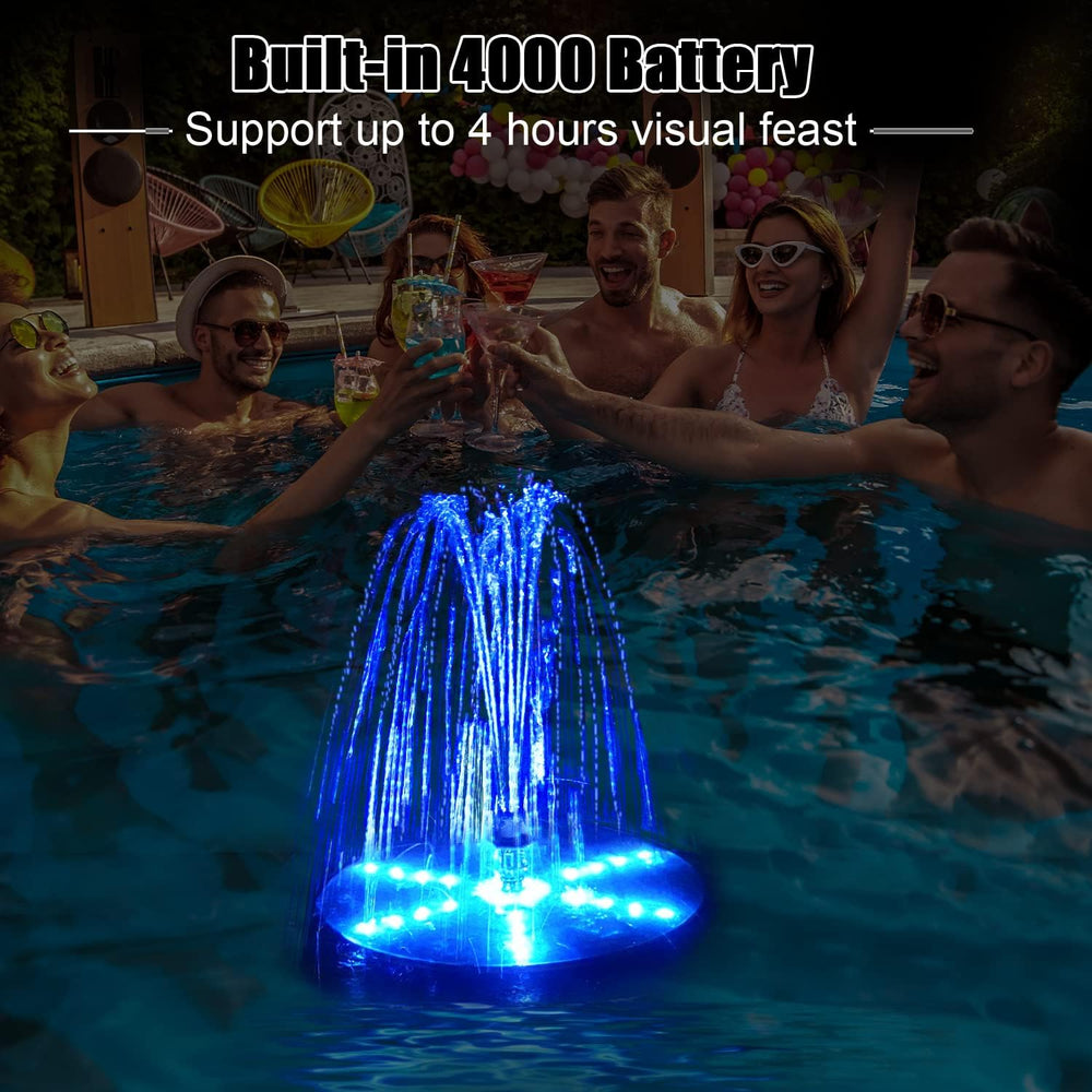 Solar Bird Bath Fountains Upgraded, 4W Solar Powered Water Fountain Pump with...